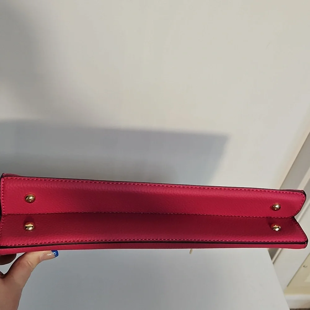 Risotto Fuschia Vegan Leather Shoulder Bag NWT